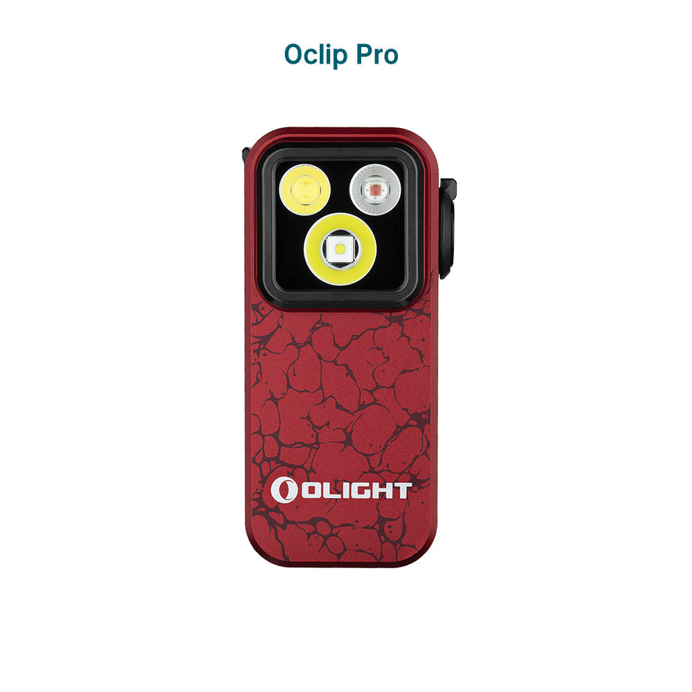 Olight Oclip Pro | πολυλειτουργικός φακός με κλιπ | 500 lm - Molten Lava