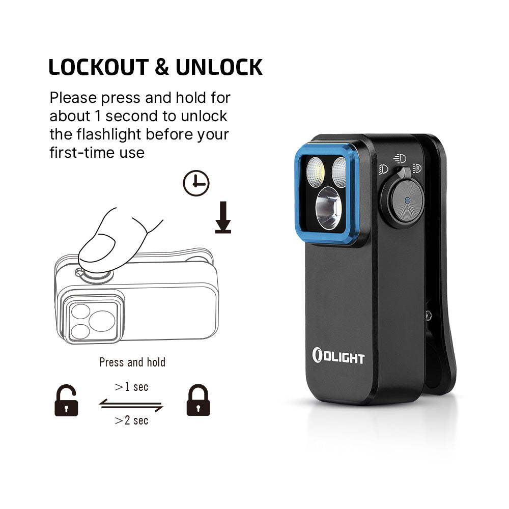 Olight Oclip Pro | πολυλειτουργικός φακός με κλιπ | 500 lm