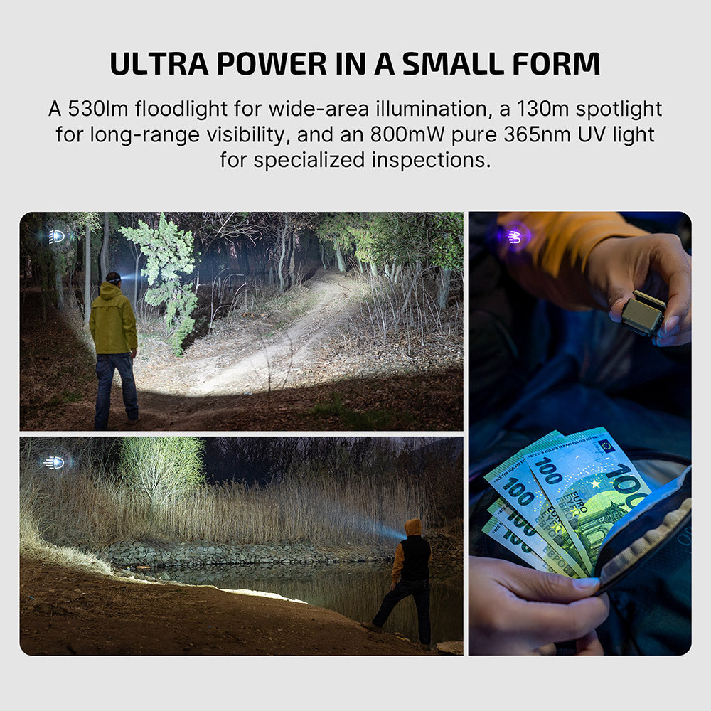 Olight Oclip Ultra | 3-σε-1 clip-on EDC φως | 530 lm - Olive Green