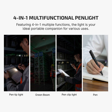 Olight O’Pen 3 | πολυλειτουργικός φακός-στυλό | 120 lm + πράσινο laser - Μαύρο