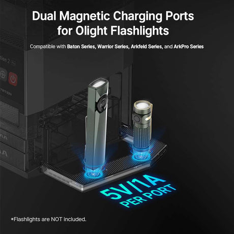 Olight Ostation 2 Pro | έξυπνος φορτιστής μπαταριών AA/AAA | 3-σε-1