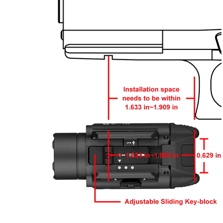 Olight PL-3R Valkyrie | φως πιστολιού | 1.500 lm