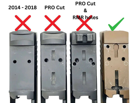 Sig P320 [models with removable rear sight] πλάκα αντάπτορα | Shield RMSc footprint