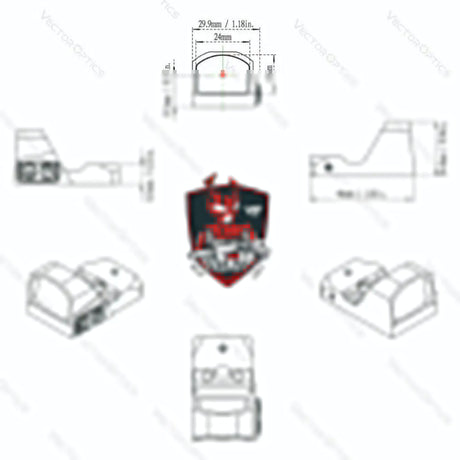 Vector Optics Frenzy 1x17x24 σκοπευτικό κόκκινης κουκκίδας